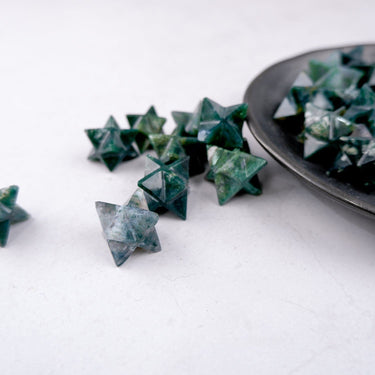 Moss Agate Star - Crystal & Stone