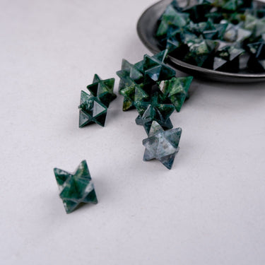 Moss Agate Star - Crystal & Stone