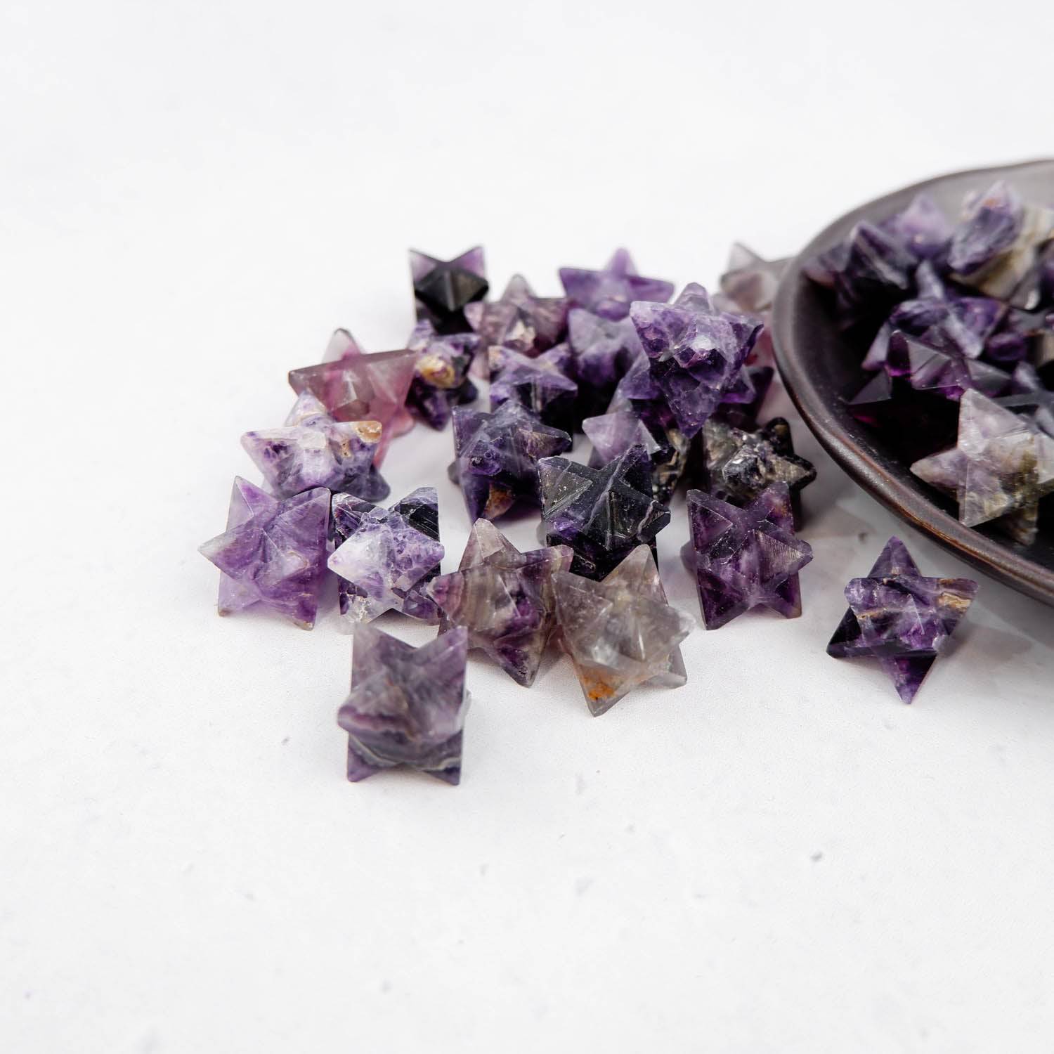 Purple Fluorite Star - Crystal & Stone