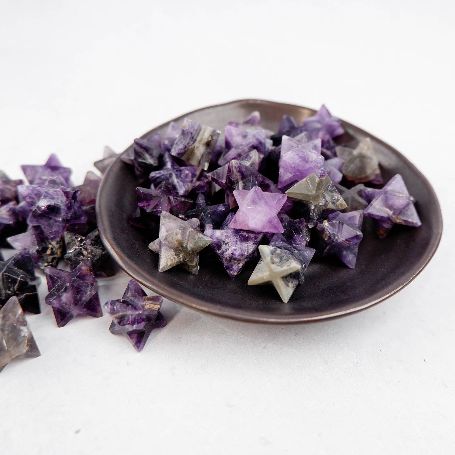 Purple Fluorite Star - Crystal & Stone