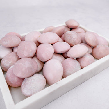 Pink Opal Palm Stone - Crystal & Stone