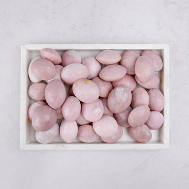 Pink Opal Palm Stone - Crystal & Stone