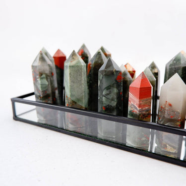African Bloodstone Point - Crystal & Stone