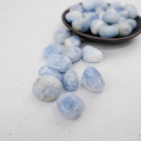 Blue Calcite Tumble - Crystal & Stone