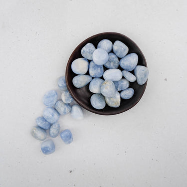 Blue Calcite Tumble - Crystal & Stone
