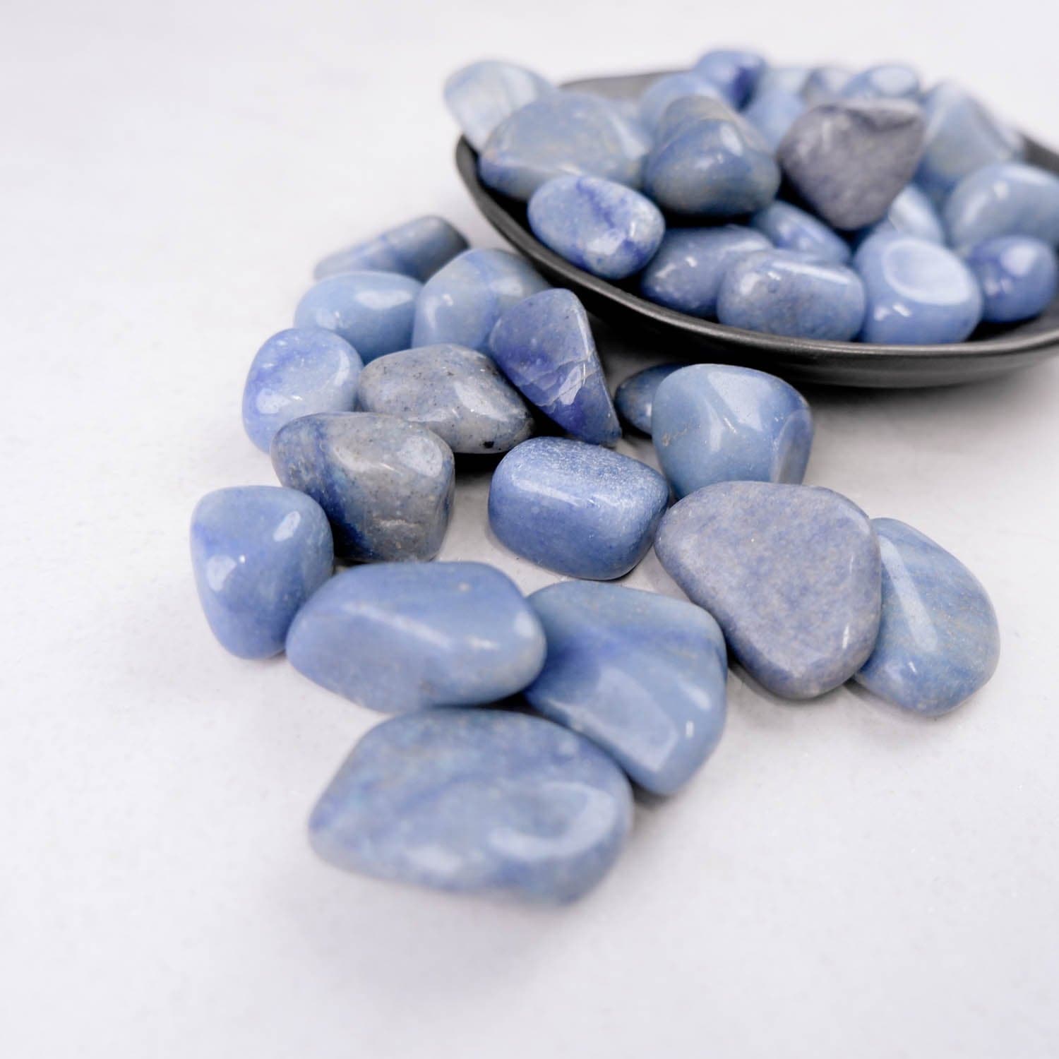 Blue Quartz Tumble - Crystal & Stone