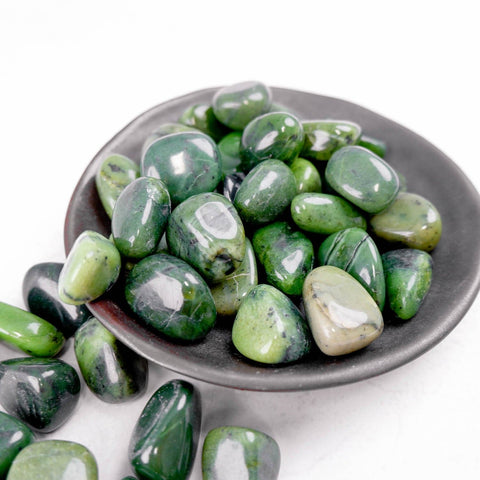 Nephrite Jade Tumble - Crystal & Stone