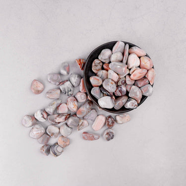 Pink Botswana Agate Tumble - Crystal & Stone