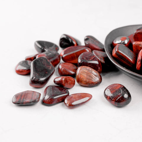 Red Tigers Eye Tumble - Crystal & Stone