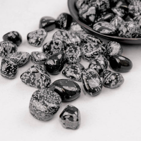 Snowflake Obsidian Tumble - Crystal & Stone