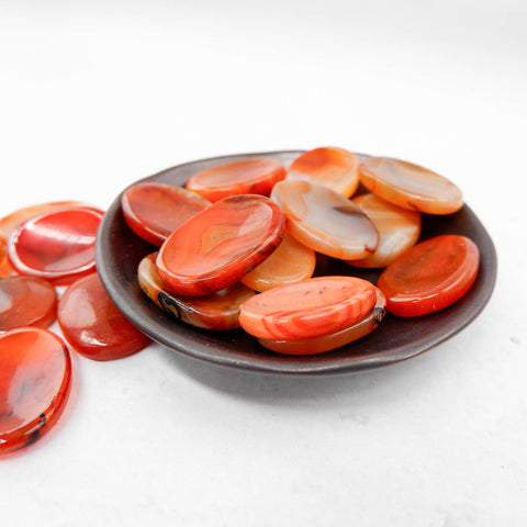 Carnelian Worry Stone - Crystal & Stone