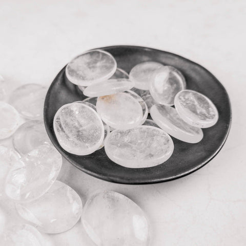 Clear Quartz Worry Stone - Crystal & Stone