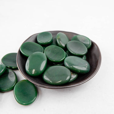 Dark Green Aventurine Worry Stone - Crystal & Stone