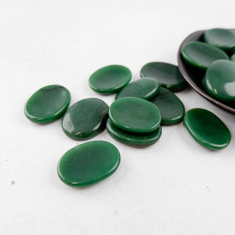 Dark Green Aventurine Worry Stone - Crystal & Stone