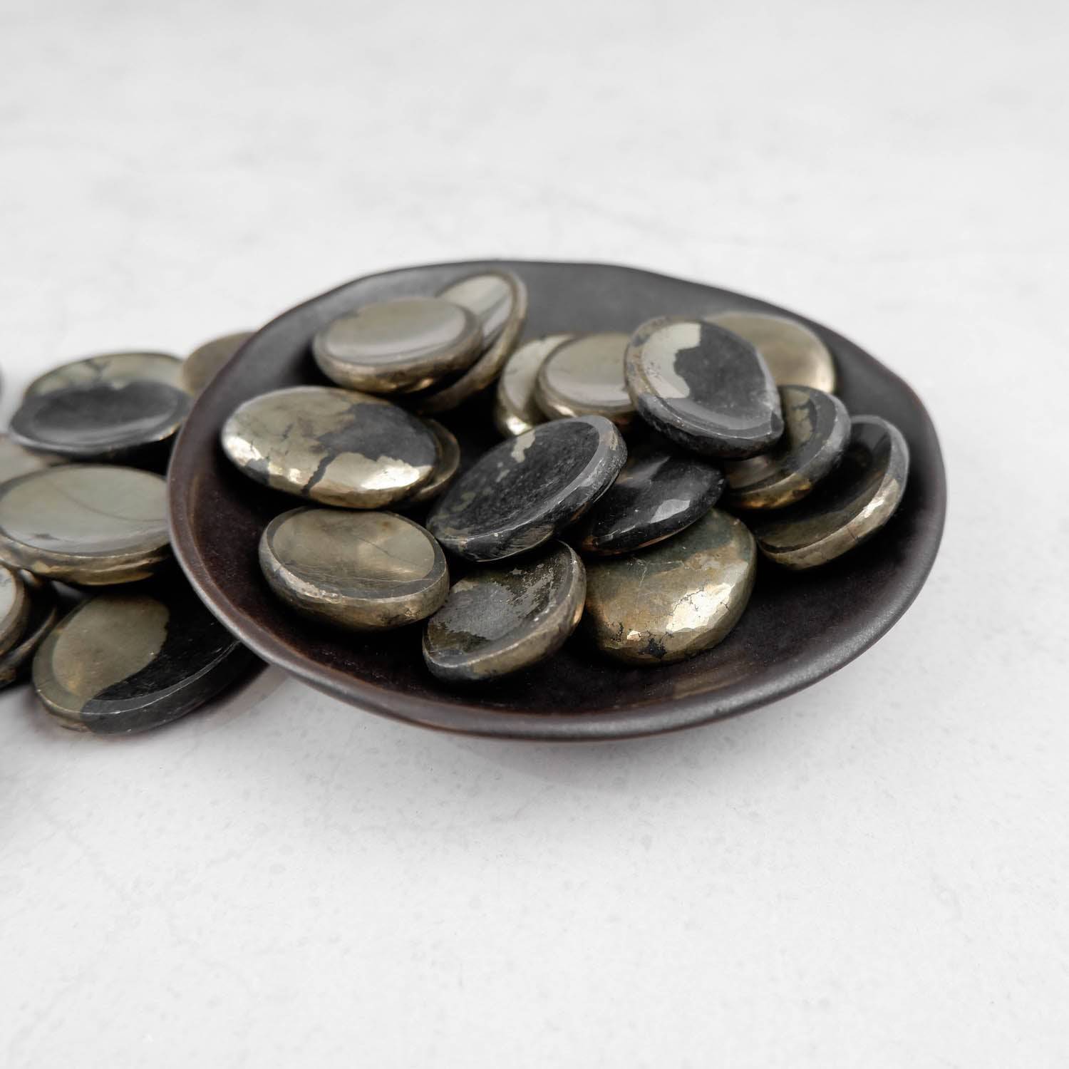 Pyrite Worry Stone - Crystal & Stone