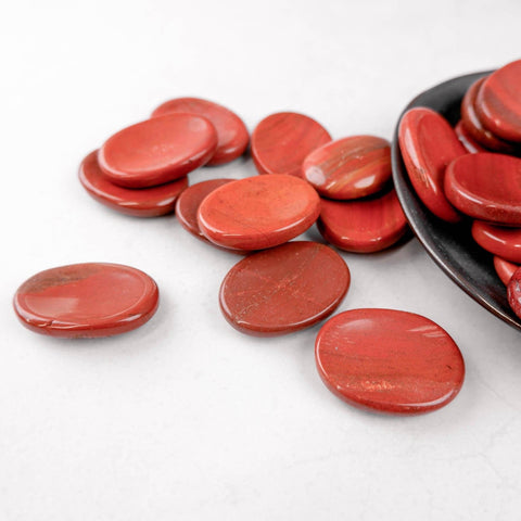 Red Jasper Worry Stone - Crystal & Stone