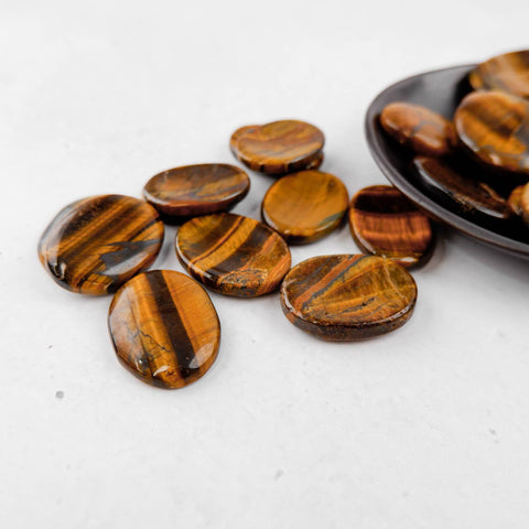 Tigers Eye Worry Stone - Crystal & Stone