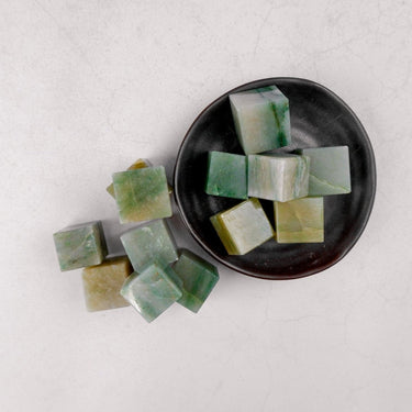 Green Aventurine Cube - Crystal & Stone