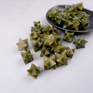 Green Jasper Star - Crystal & Stone