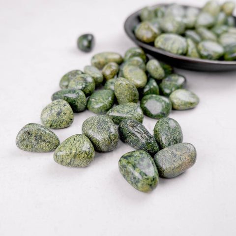 Green Snake Jasper Tumble - Crystal & Stone