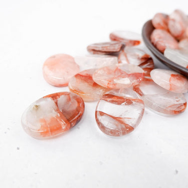 Hematoid Quartz Worry Stone - Crystal & Stone