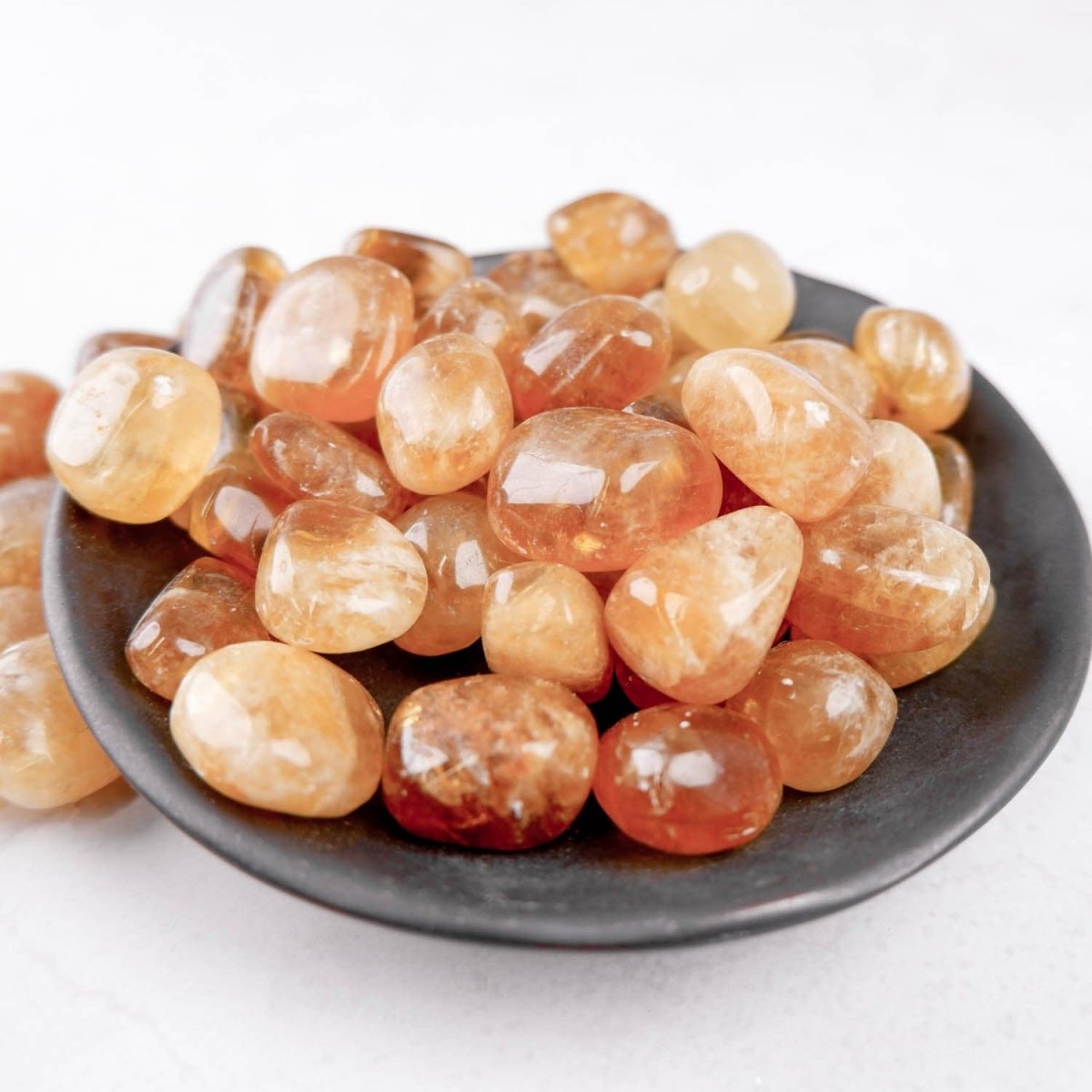 Honey Calcite Tumble - Crystal & Stone