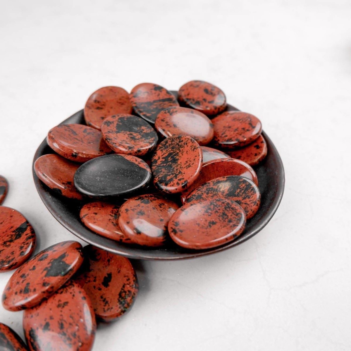 Mahogany Obsidian Worry Stone - Crystal & Stone