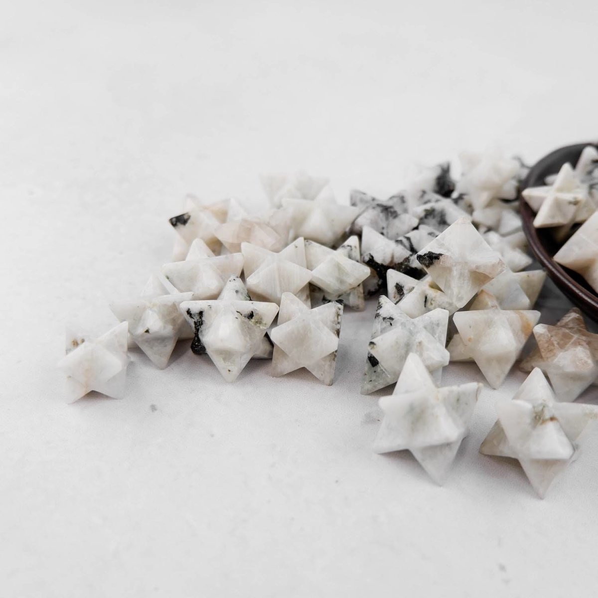 Moonstone (White Labradorite) Star - Crystal & Stone